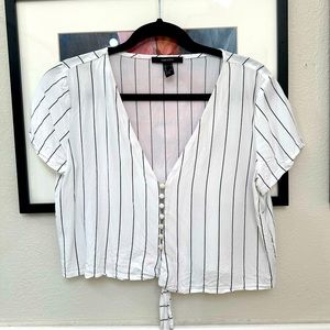 COPY - Forever 21 button up Crop Top